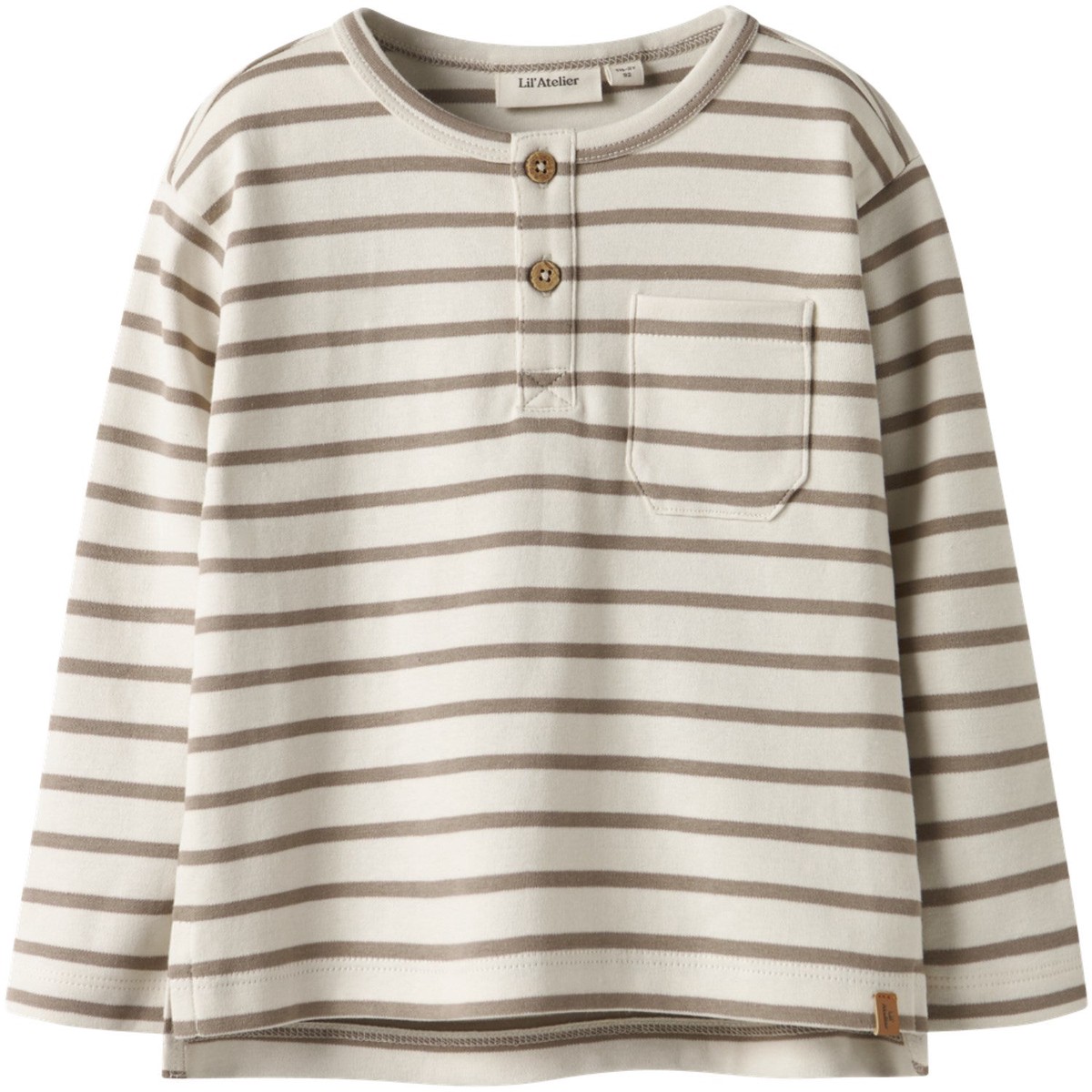LilAtelier Turtledove Sepia Tint Nmmlimia Nob Ls Loose Top Lil