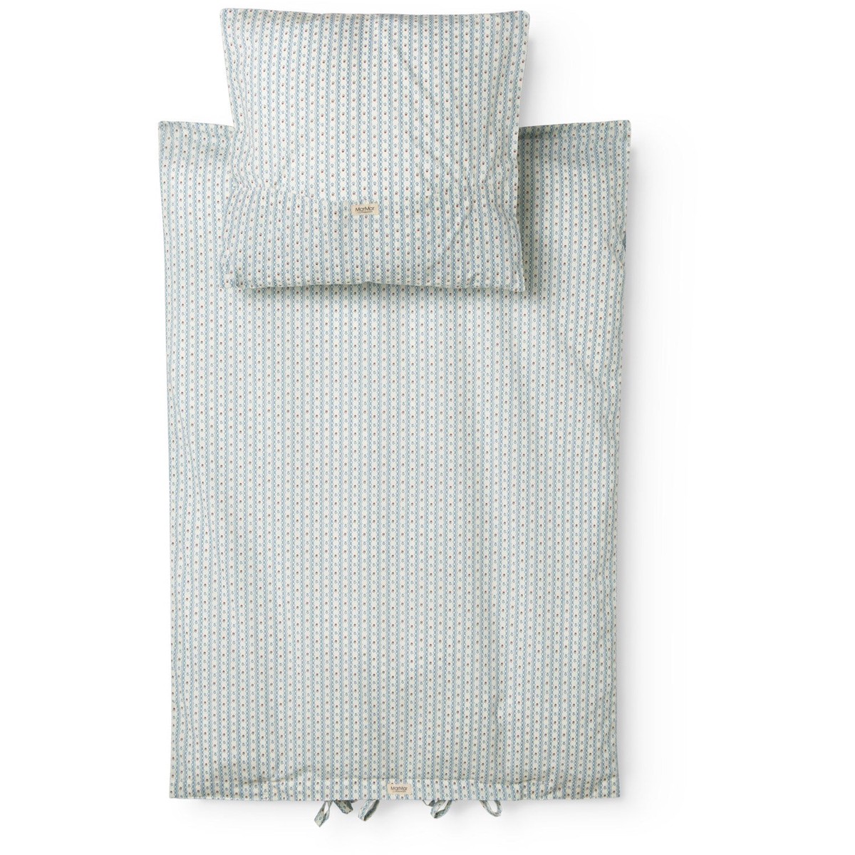 MarMar Crispy Poplin Acc Floral Stripe Bed Linen Baby (70x100 c