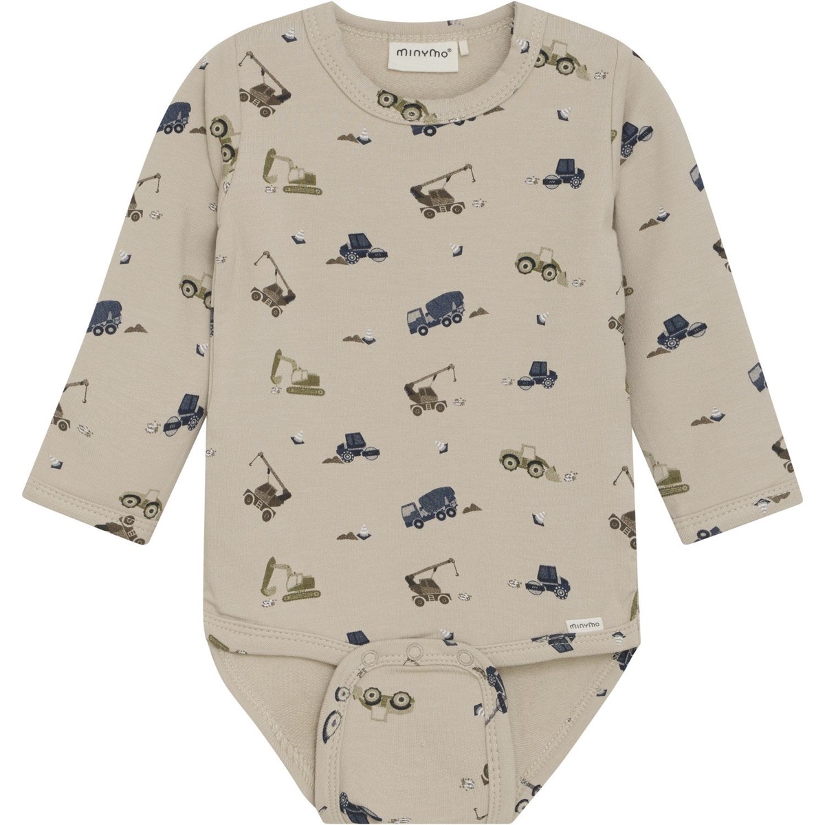 Minymo Oxford Tan Body LS AOP Sweat