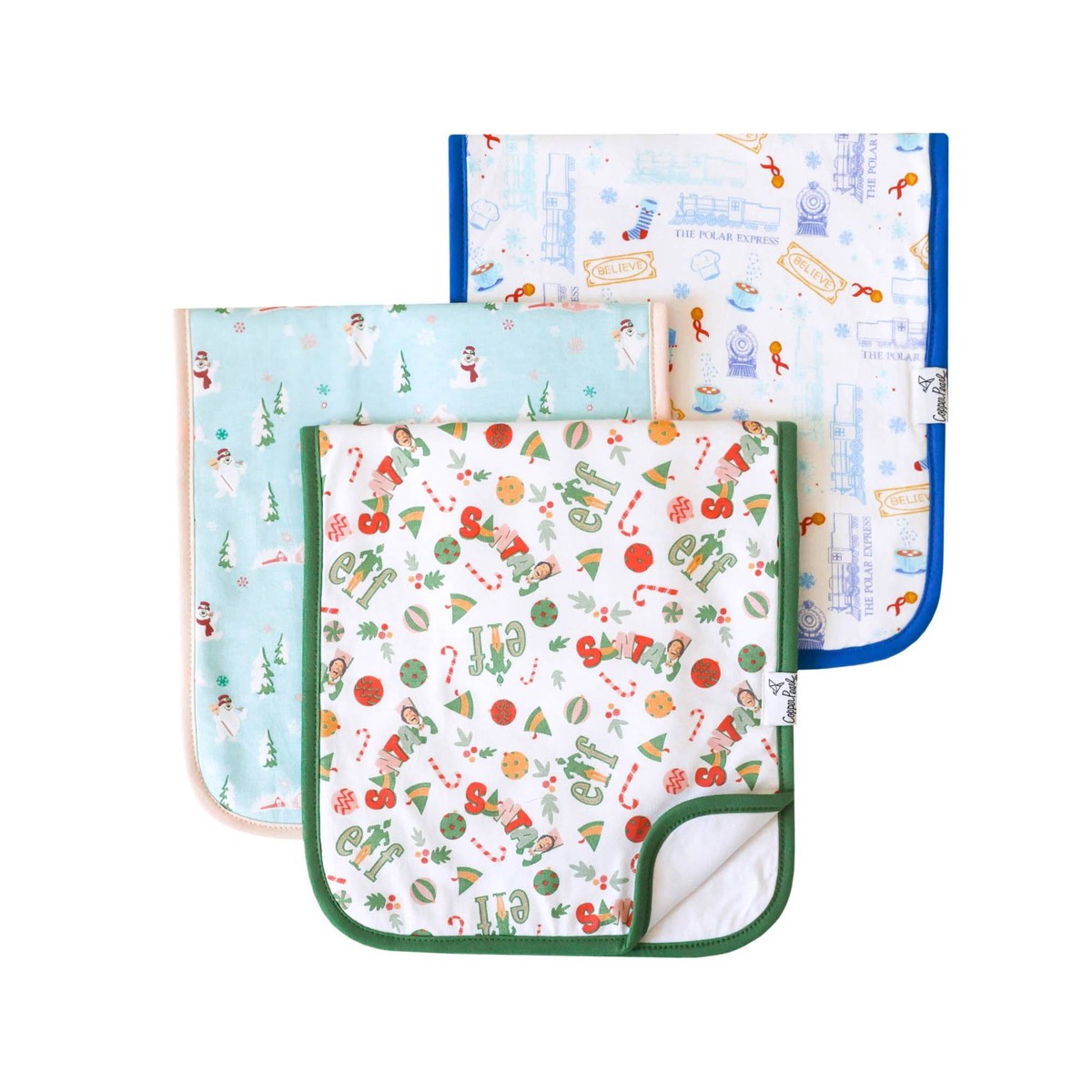 Premium Burp Cloths - Christmas Classic