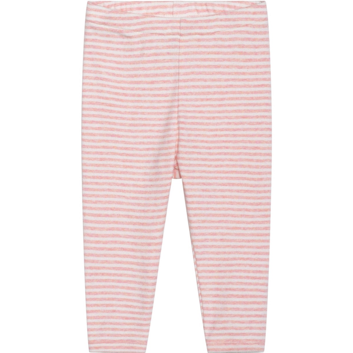 Serendipity CoralOffwhite Baby Leggings Stripe
