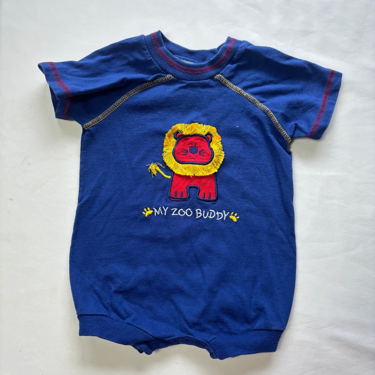 Vintage Lion Zoo Buddy Romper 6-9 month