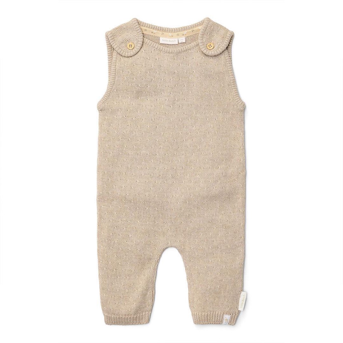 Little Dutch Knitted One-Piece - Soft Beige Melee
