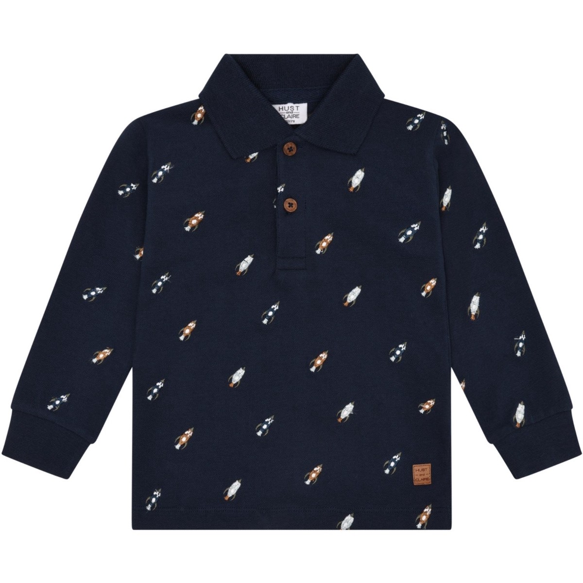Hust Claire More Navy Stevie Space Embroidery