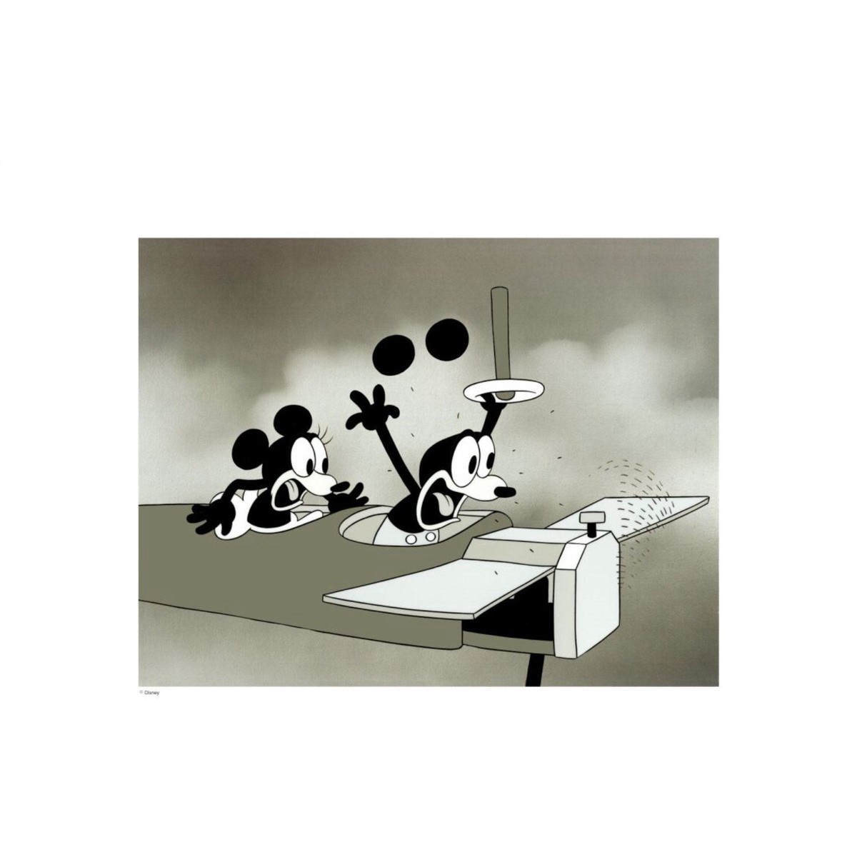Poster Frame Disney - Vintage Crazy Plane No