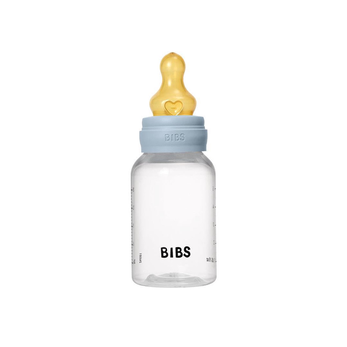 BIBS Baby Bottle Latex 1 Pack - Baby Blue