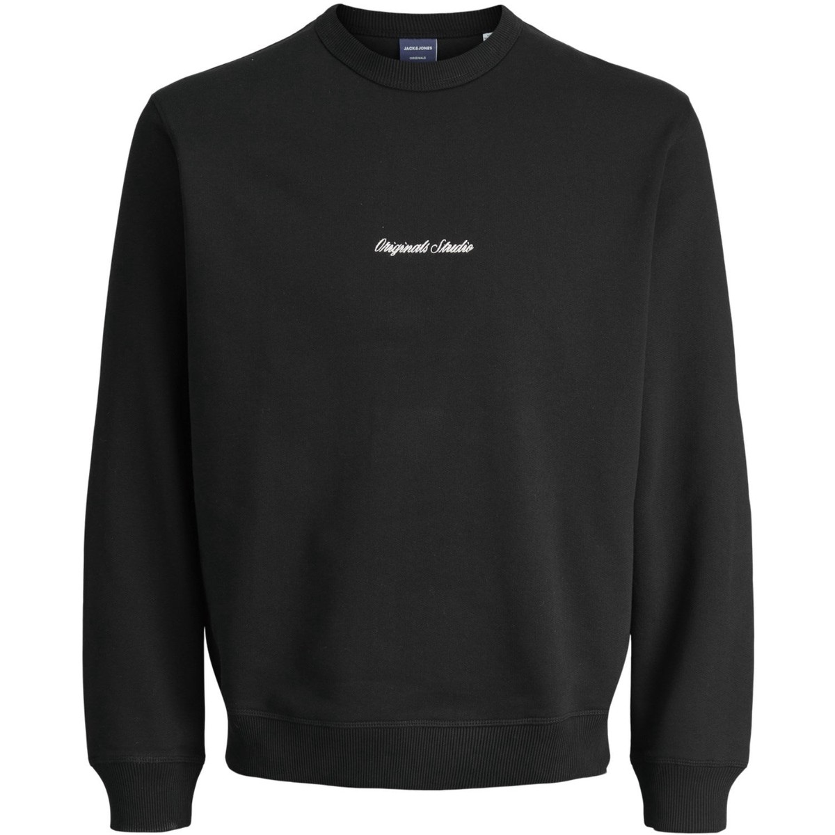 Jack Jones Junior Black Jornorrebro Emb Sweat Crew Noos Jnr