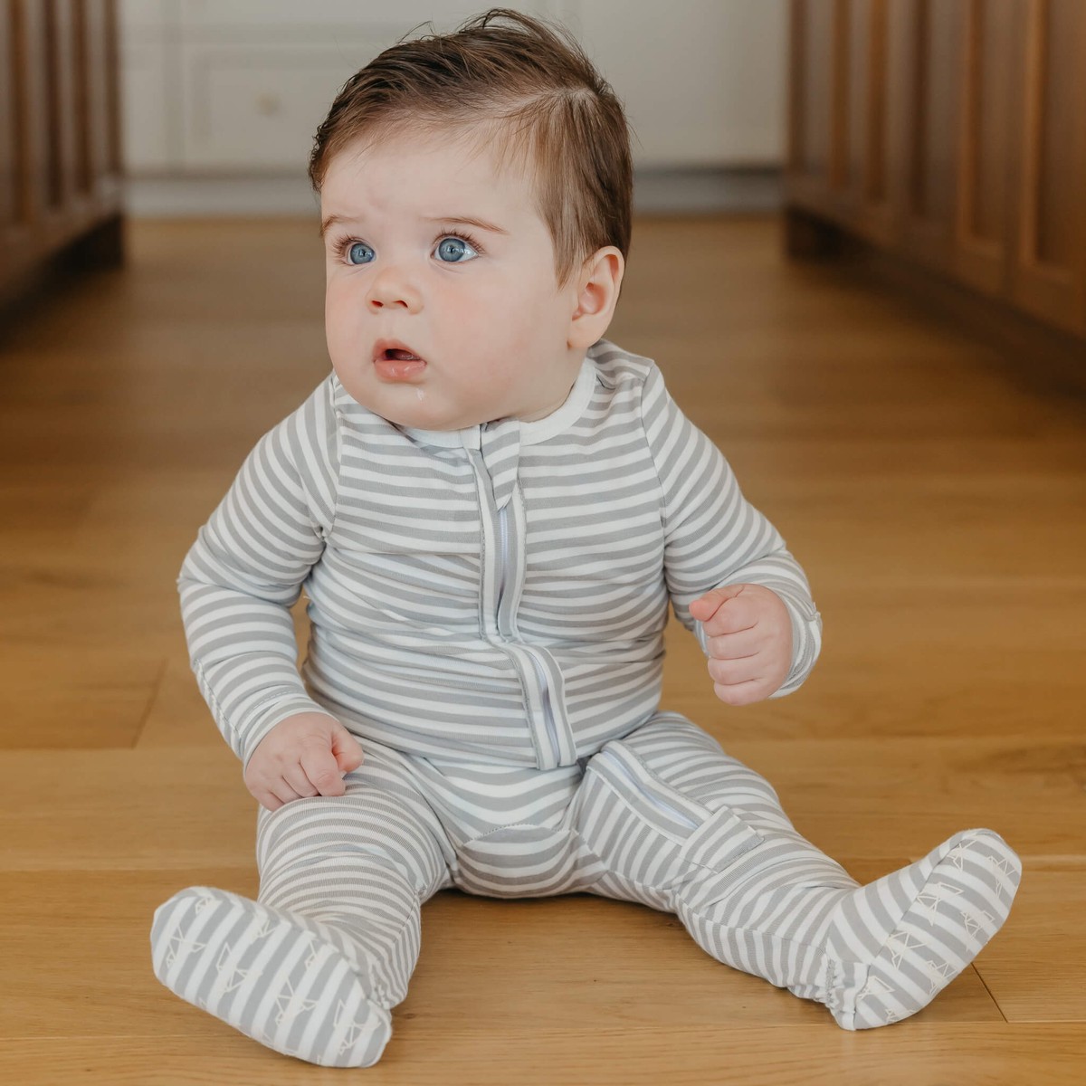Zip-Up Footie Pajama - Everest Newborn
