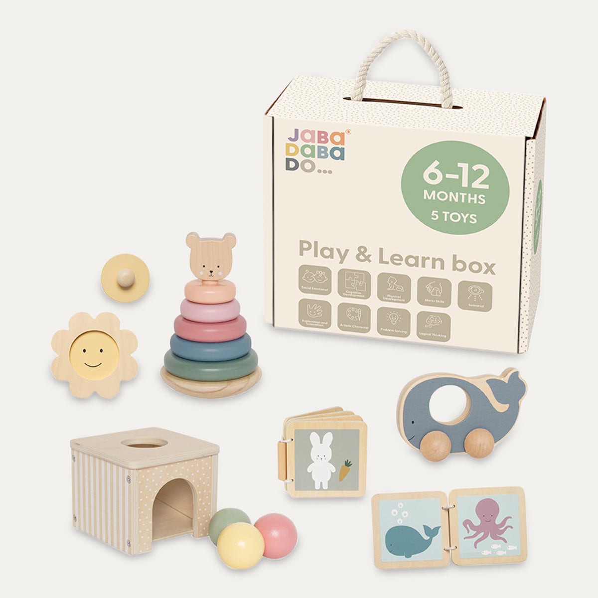 Jabadabado Play And Learn Box 6 To 12 Months MultiOneSize