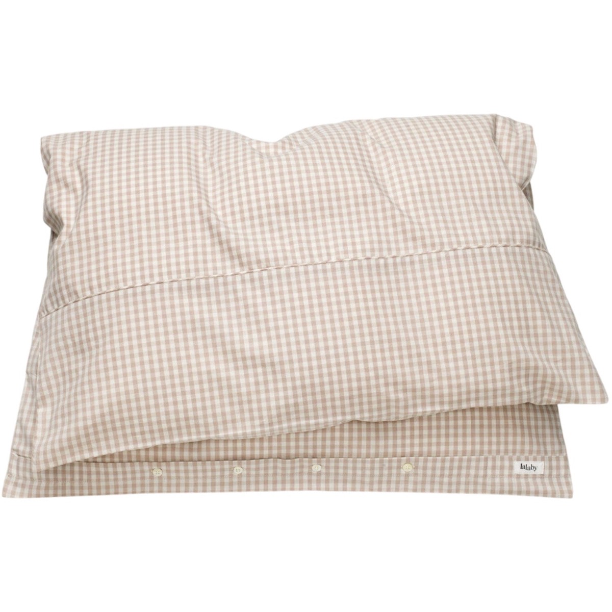 Lalaby Beige Gingham Classic Bedding Baby (70x100 c