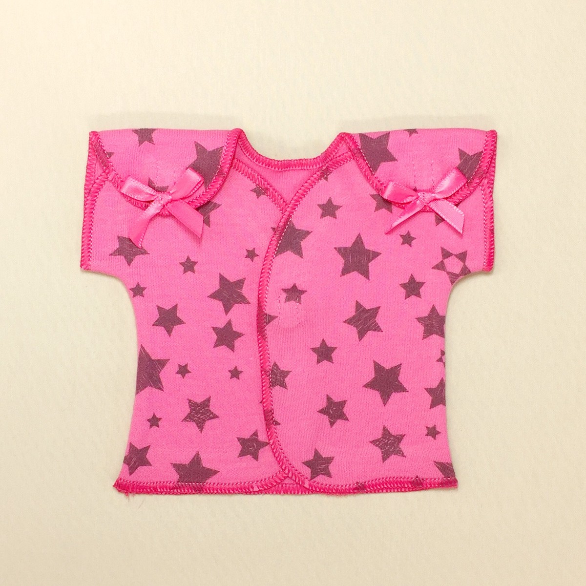 NICU Friendly T-Shirt Fuchsia Stars preterm 2 (1-3lb)