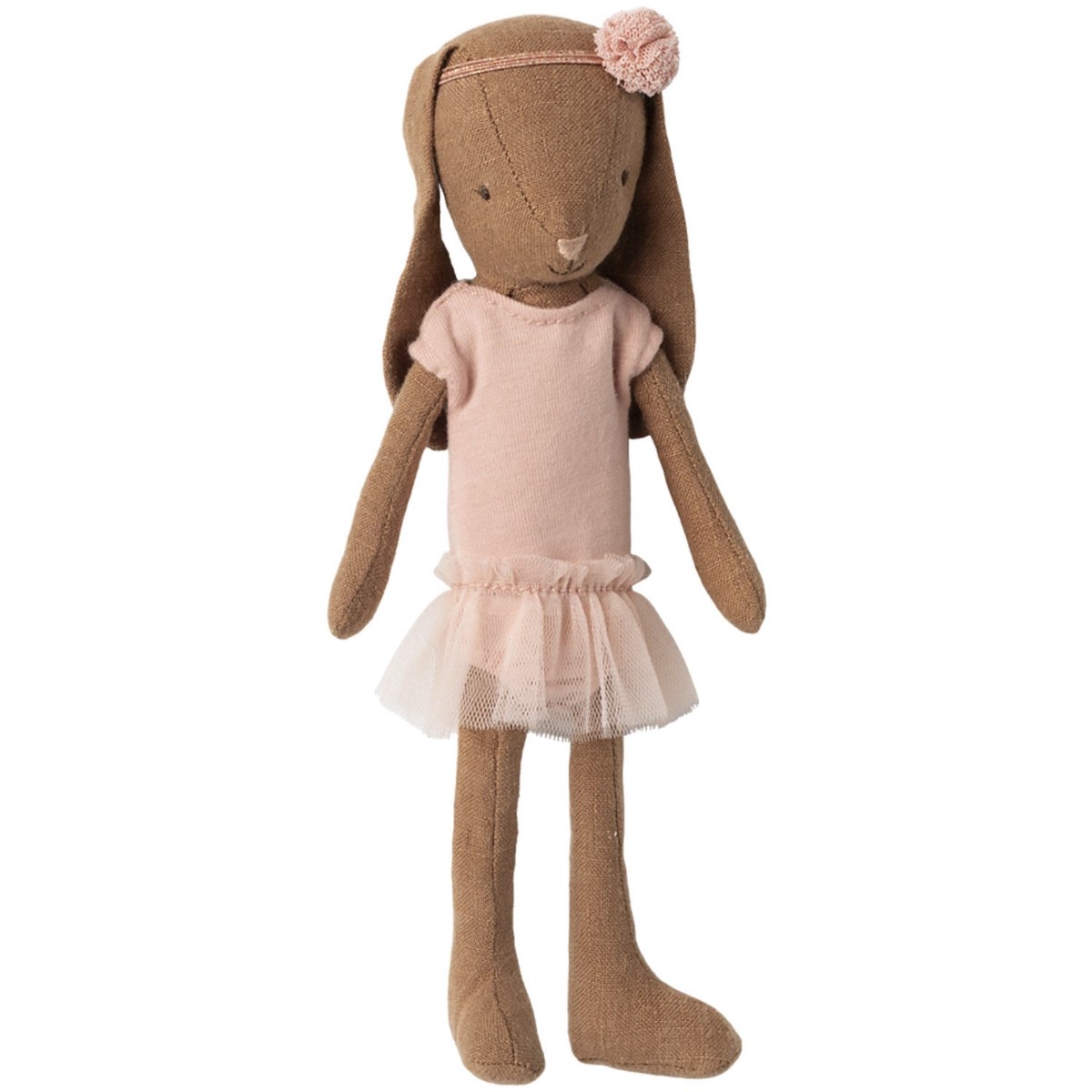 Maileg Bunny Size 1 Chocolate Brown - Ballet Suit And Skirt Rose