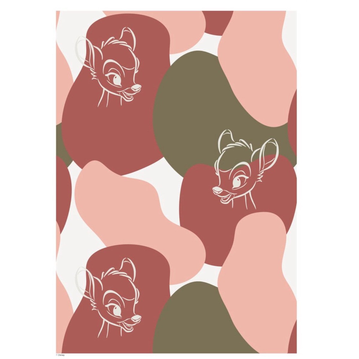 Poster Frame Disney - Color White Bambi Outline
