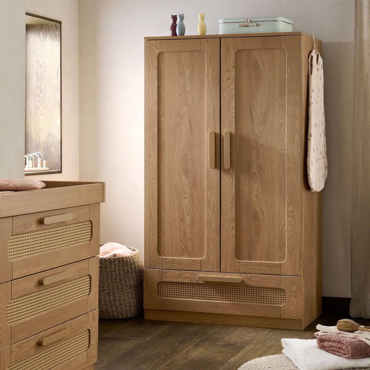 Esna Wardrobe - Rattan