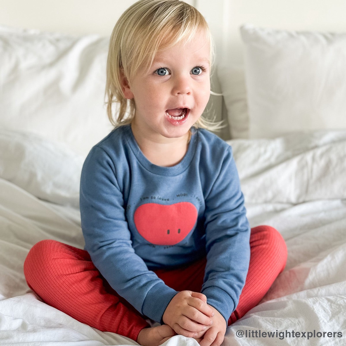 So Loved Sweatshirt Ribbed Leggings Outfit MoonlightCoral
