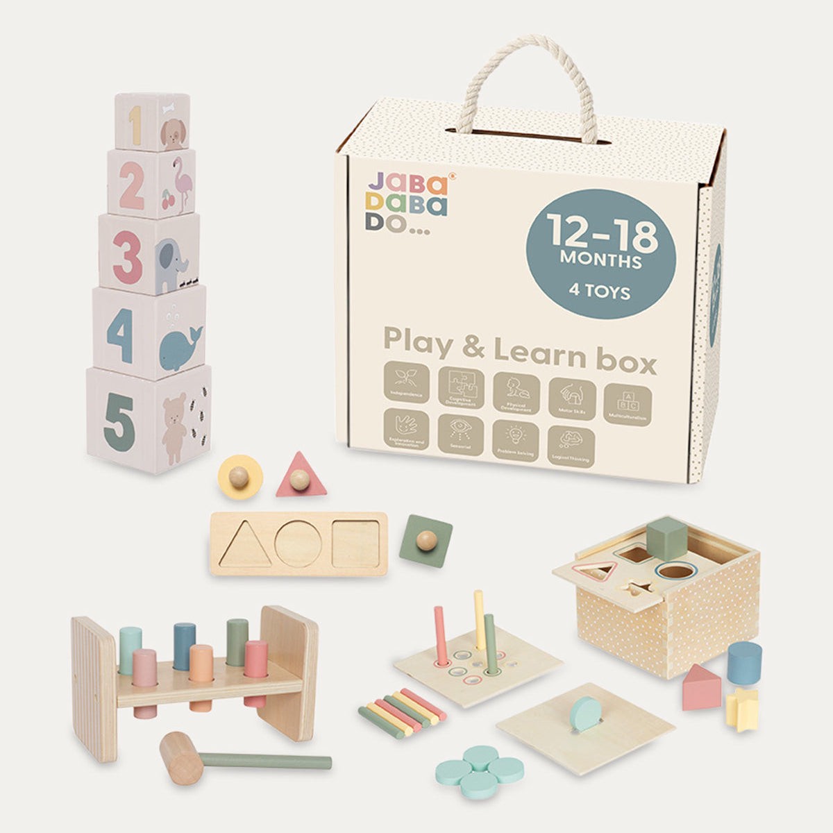Jabadabado Play And Learn Box 12 To 18 Months MultiOneSize
