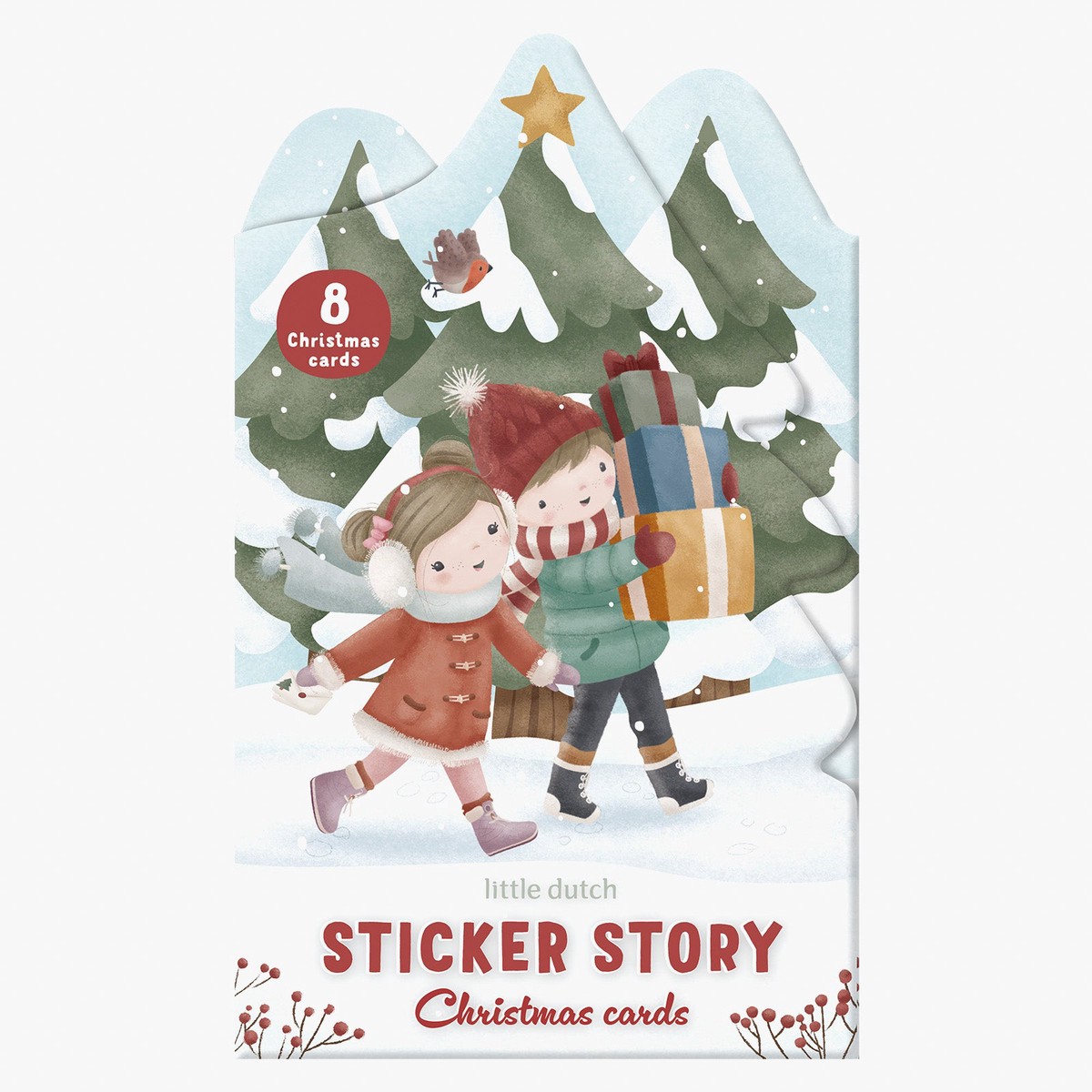 Little Dutch Christmas Sticker Story MulticolourOneSize