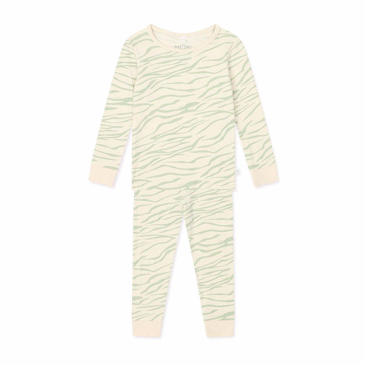 MORI Ribbed Zebra Stripe Pyjamas - Zebra