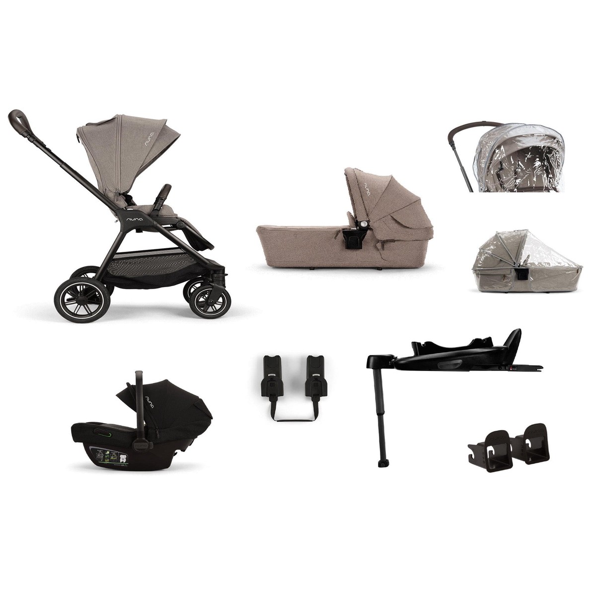 Nuna Triv Next Pushchair Bundle With Pipa Next Car Seat Base - Cedar