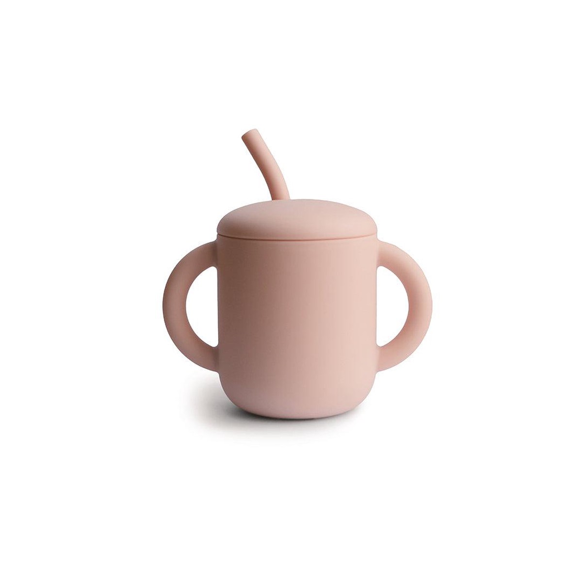 Mushie Training Cup Straw - Blush