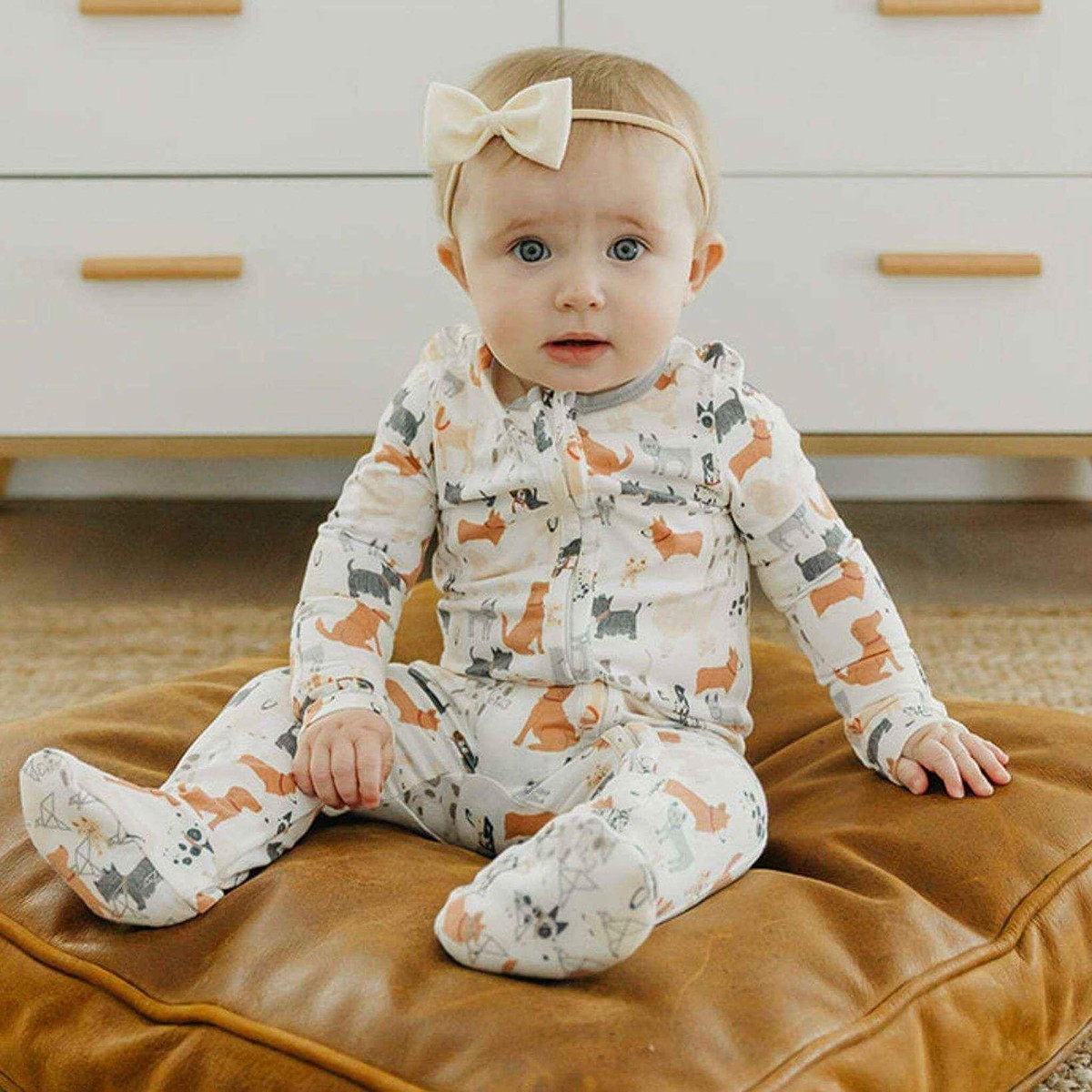 Zip-Up Footie Pajama - Rufus Newborn