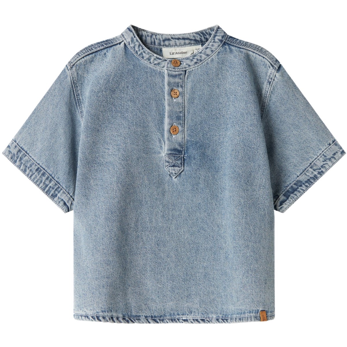 LilAtelier Medium Blue Denim Fundo Loose Denim Shirt