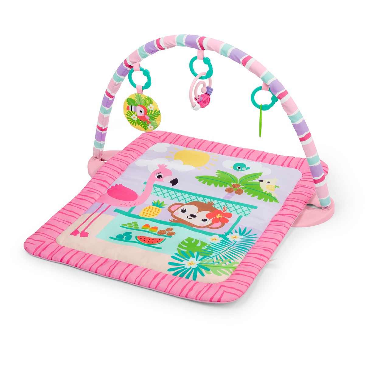 Bright Starts Pink Palms Tiki Toy Bar Activity Gy