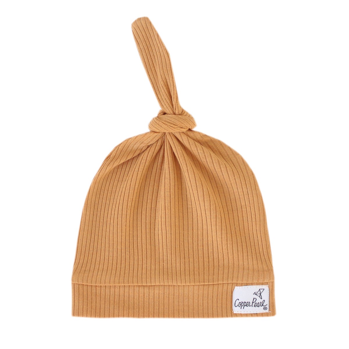 Rib Knit Top Knot Hat - Dolce 0-4Month