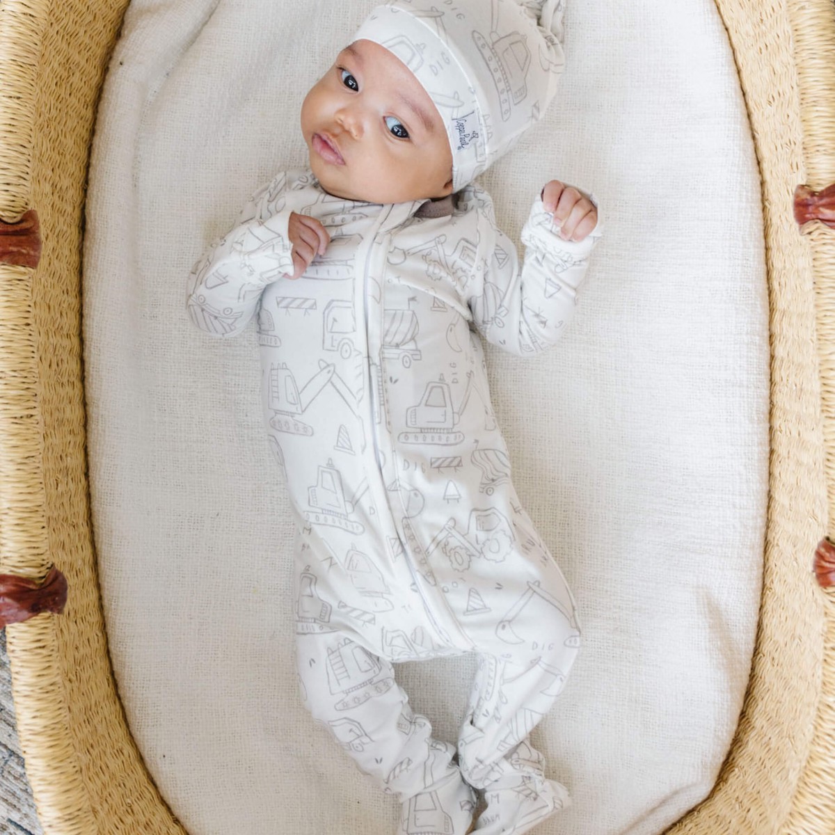 Zip-Up Footie Pajama - Gage Newborn