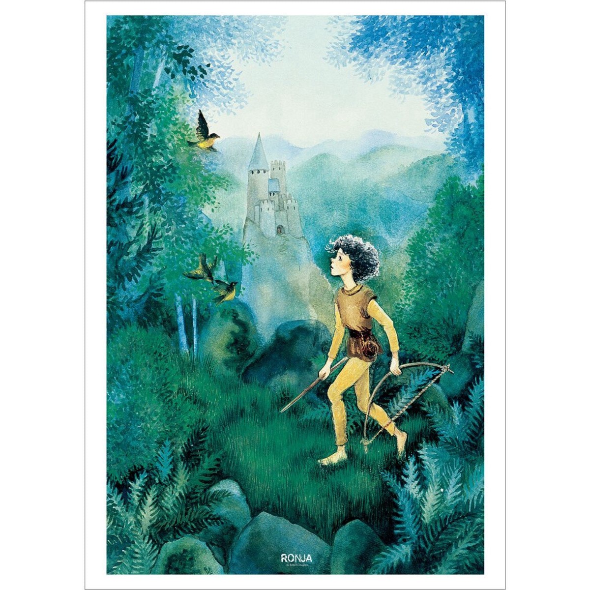 Poster Frame Astrid Lindgren - In The Woods - Ronja The Robbers Daughter