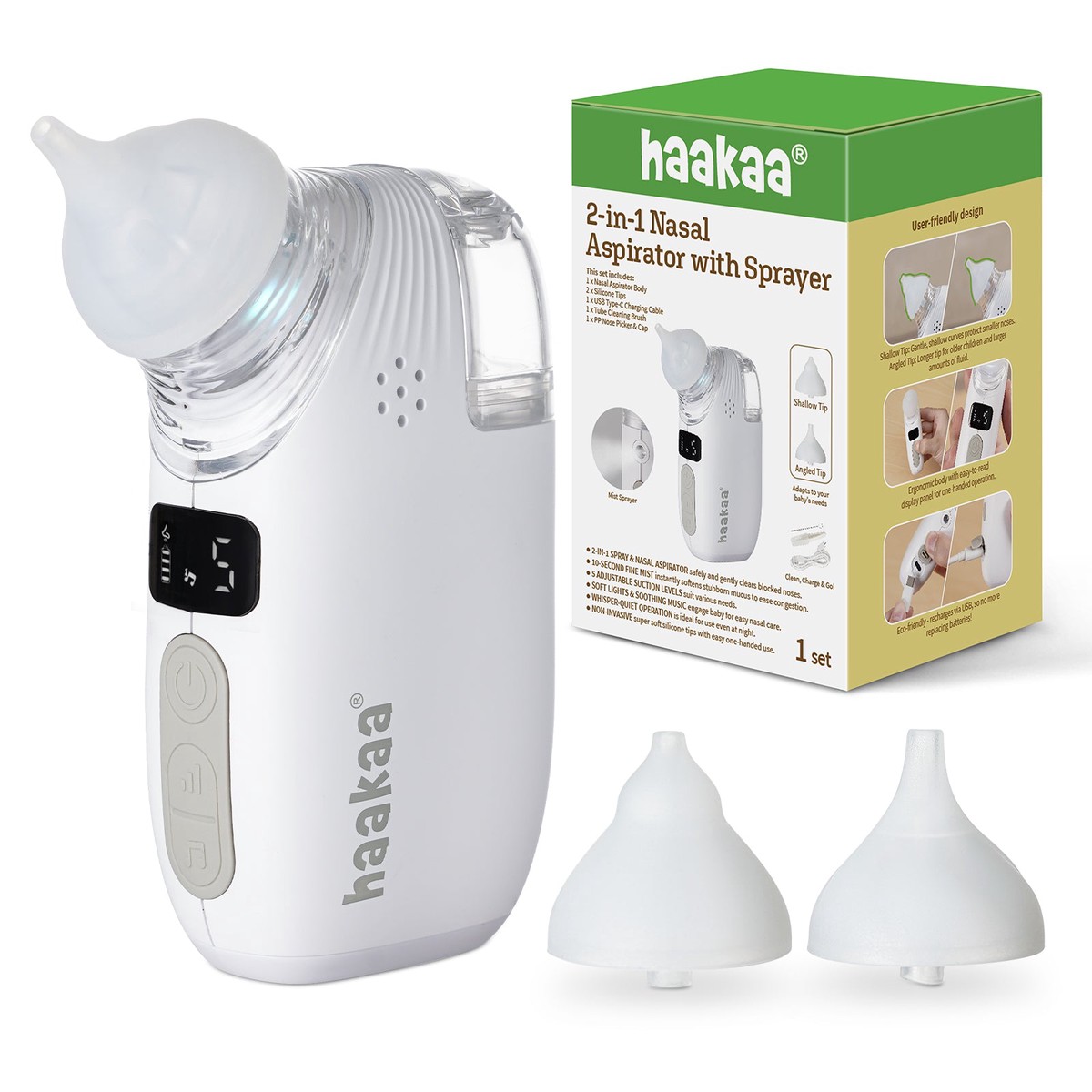 2-In-1 Nasal Aspirator With Sprayer