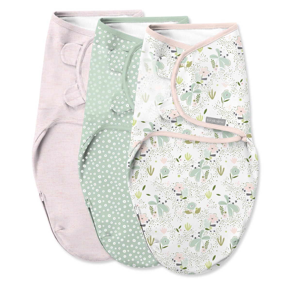 Easy Change Swaddle Size Sm 0-3 Months 3Pk - Peekaboo Panda