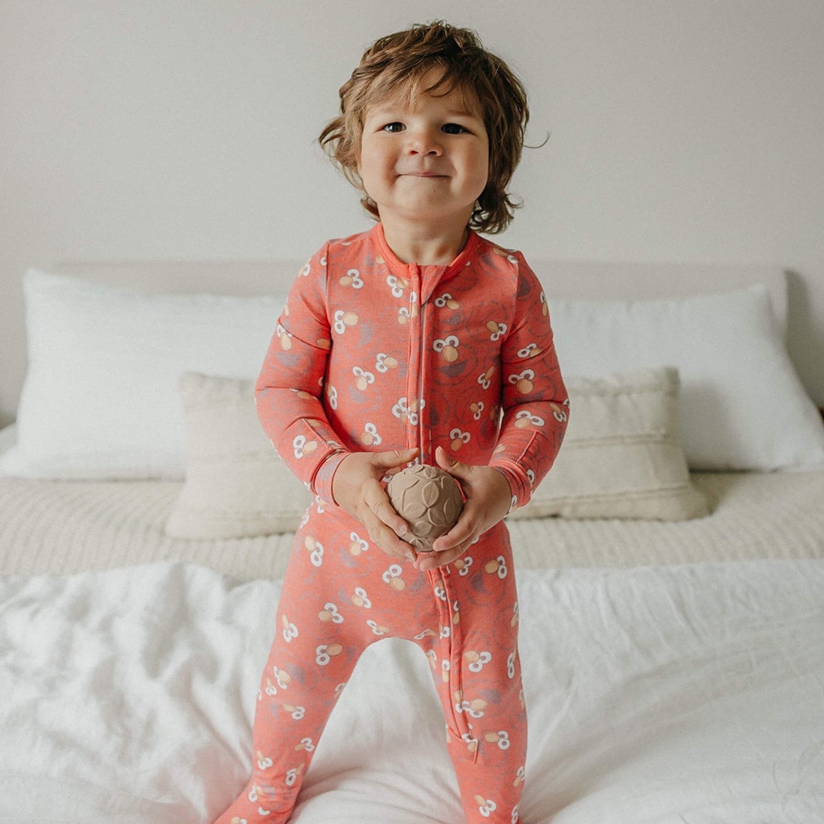 Zip-Up Footie Pajama - Elmo Newborn