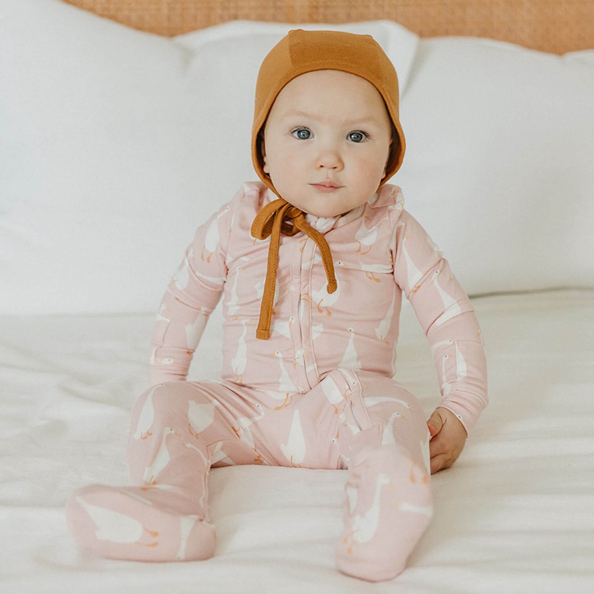 Zip-Up Footie Pajama - Goosie Newborn