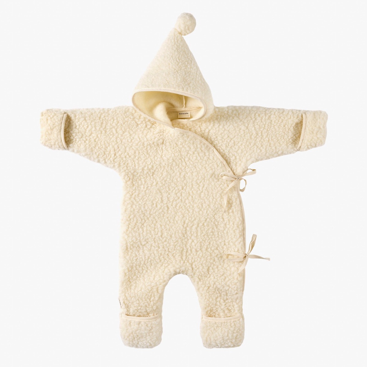 Binibamba Merino Wool Snugglesuit - Milk MilkSmall
