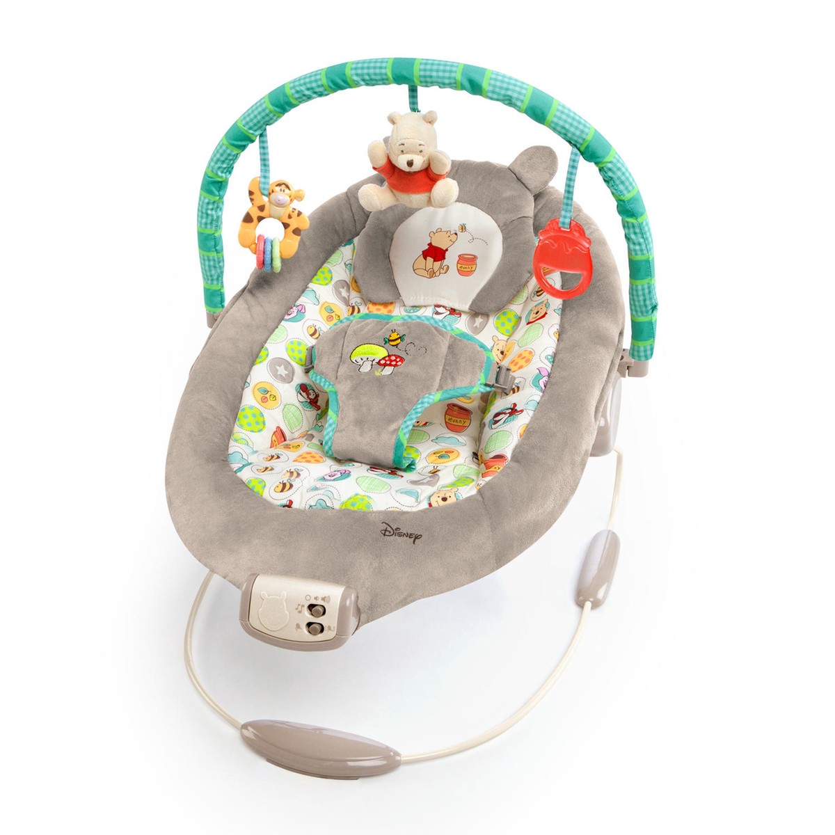 Bright Starts Disney Baby Winnie The Pooh Dots Hunny Pots Baby Bouncer Infant Seat