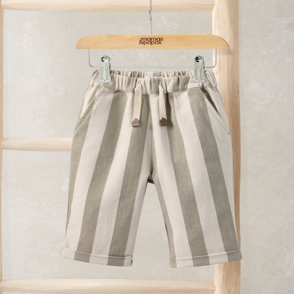 Stripped Twill Joggers 0-3Month