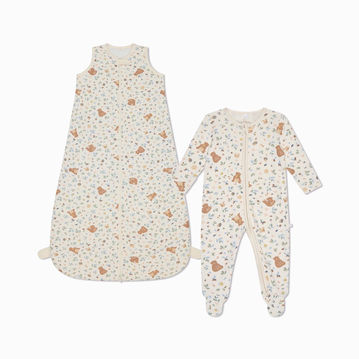 Bear Front Opening Bedtime Set 25 Tog HoneyBearPrint
