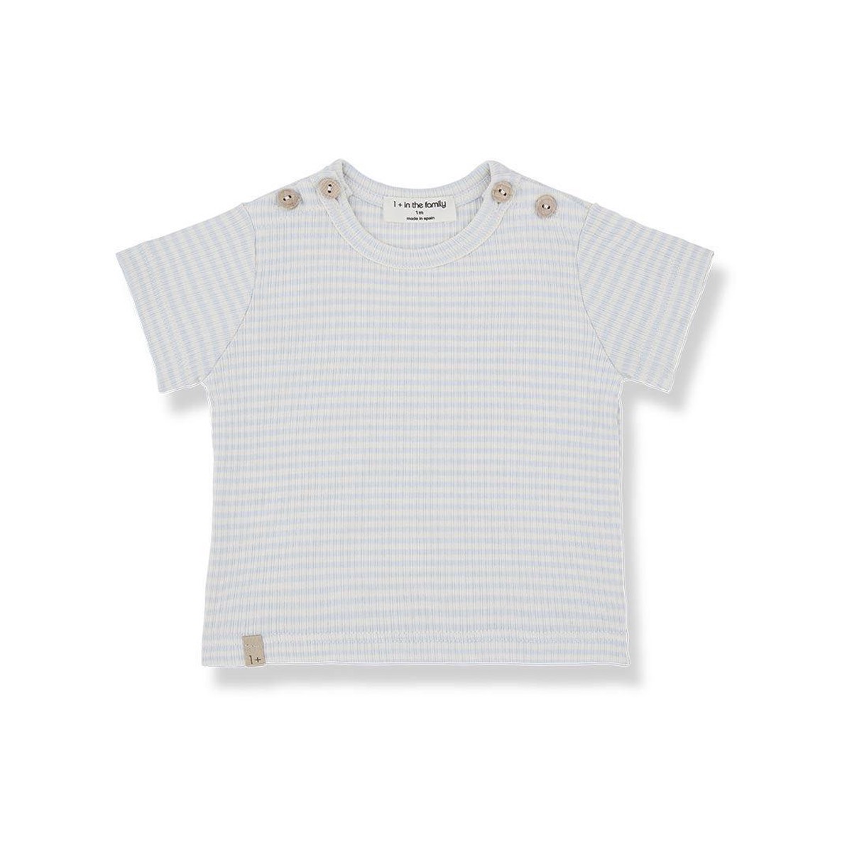 1 in the family Jon Short Sleeve T-Shirt - Misty Blue