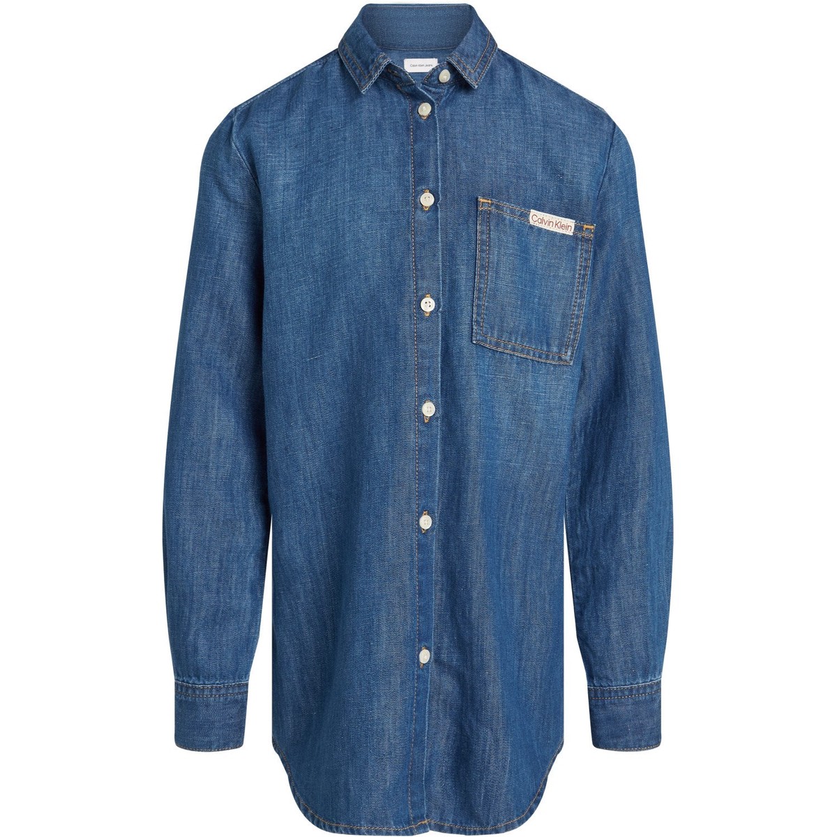Calvin Klein Mid Serenity Denim Lw Mid Serenity Shirt 10y