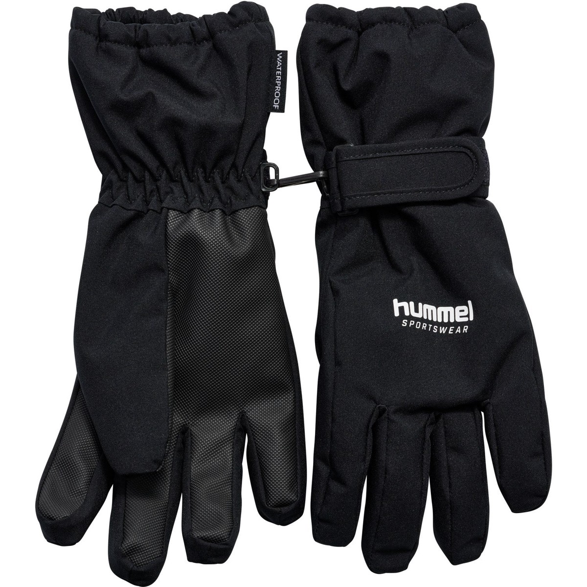 Hummel Black Gloves Wp 10-12 y