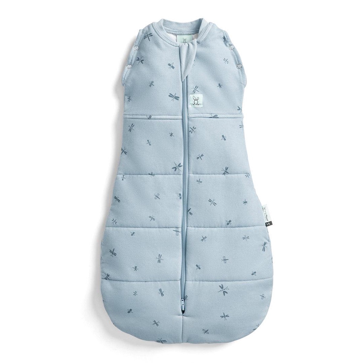 ergoPouch Organic Winter Cocoon Swaddle Sleeping Bag - 25 TOG - Dragonfly