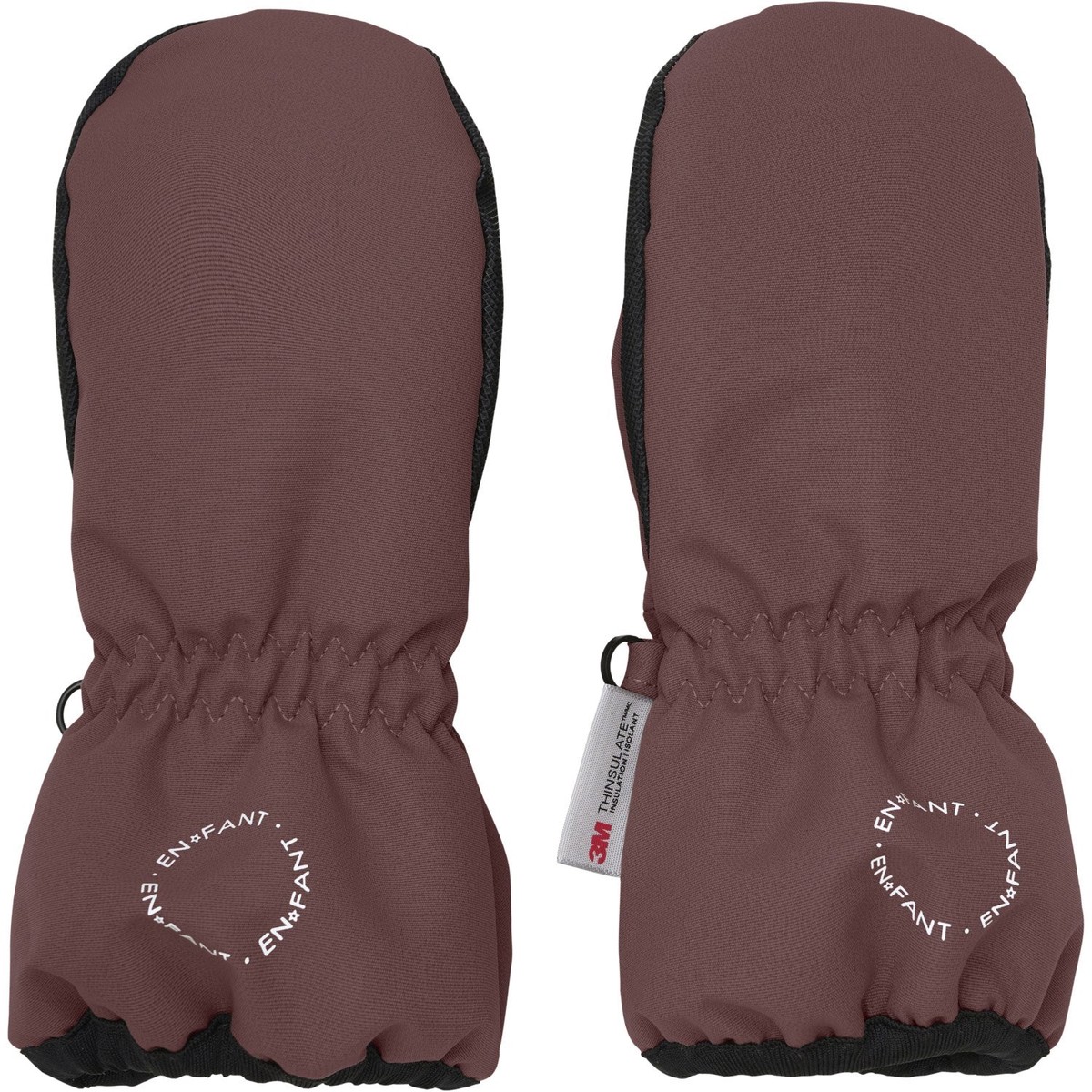 En Fant Rose Taupe Mittens 6-8y