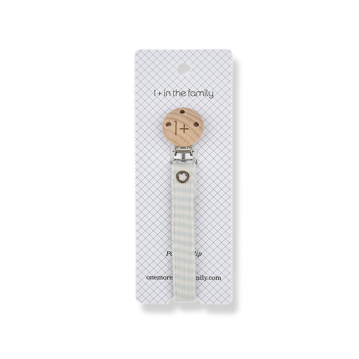 1 in the family Aina Pacifier Clip - Pale Aqua