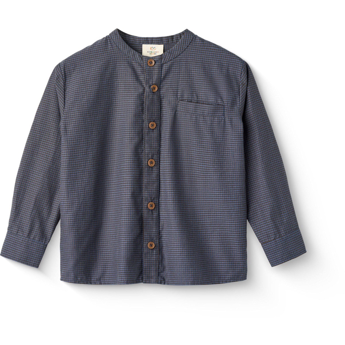 COPENHAGEN COLORS BrownBlue Check Comb Check Shirt W Placket