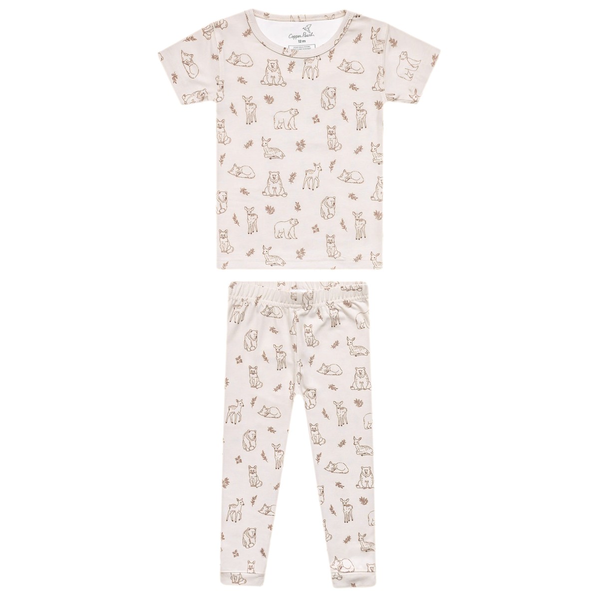 2Pc Short Sleeve With Pants Pajama Set - Dylan 12Month