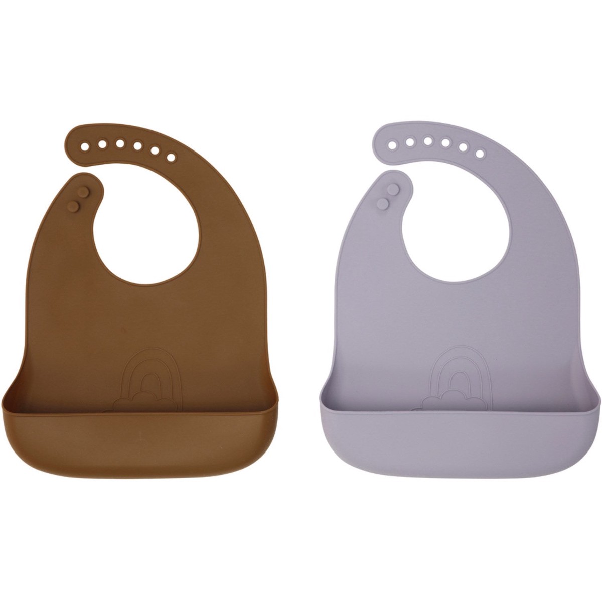 By Lille Vilde Lilac Cocoa Bibs - Rainbow 2pc
