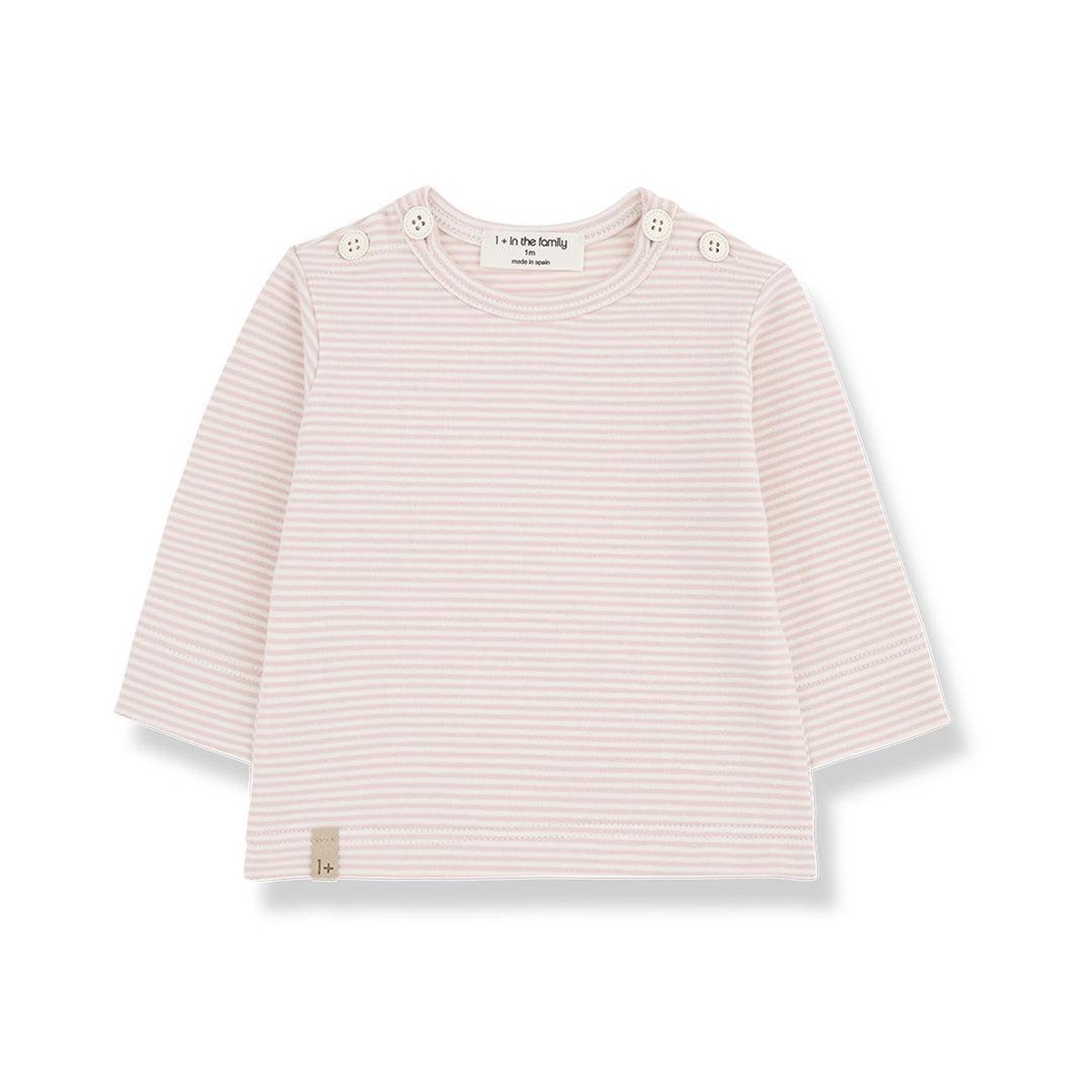 1 In The Family OT Long Sleeve T-shirt - Nude