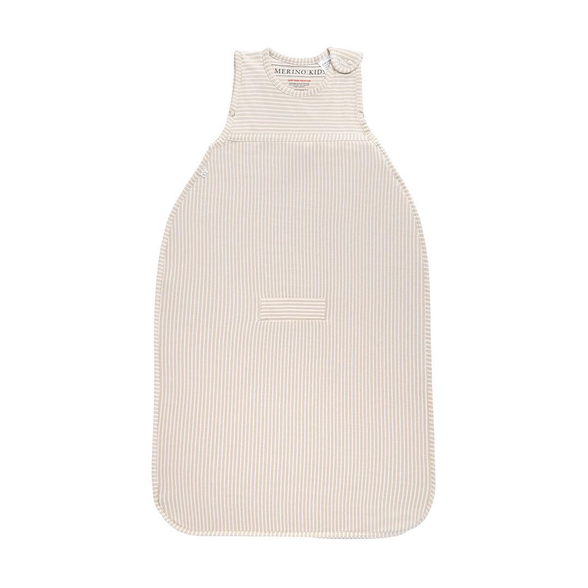 Merino Kids Go Go Sleeping Bag - All Seasons - Sandstone Stripe