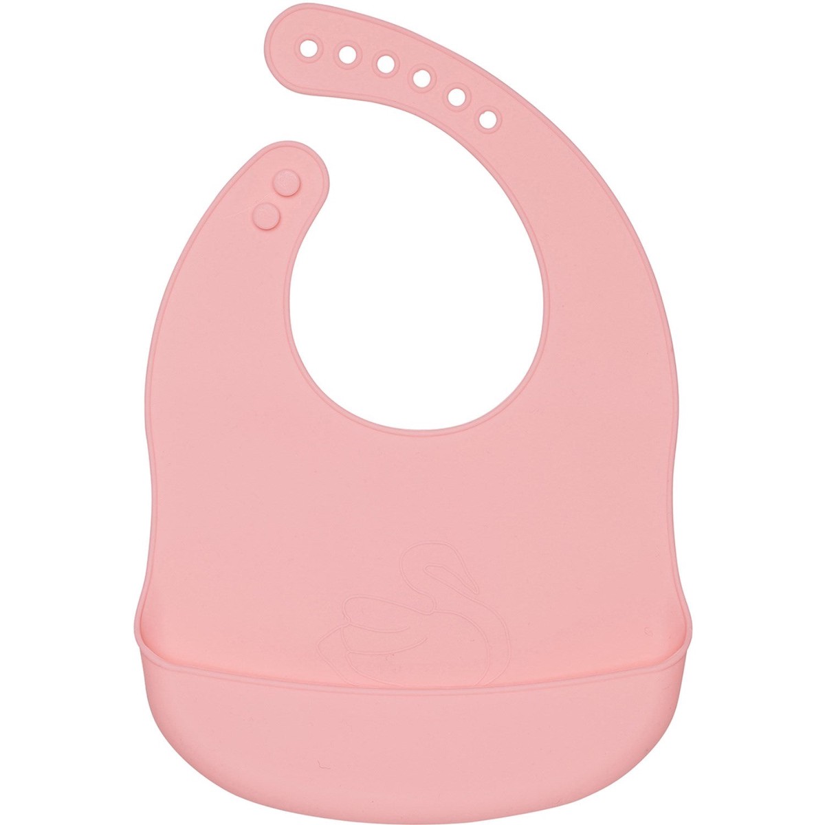 By Lille Vilde Pink Peony Bibs - Swan 1pc